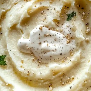 mashed cauliflower with sour cream