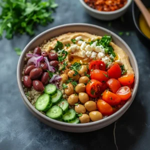 Mediterranean Hummus Bowl