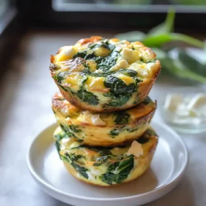 Egg Muffins with Spinach and Feta