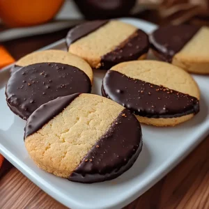 Chocolate Orange Shortbread Cookies