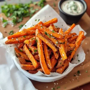 Air Fryer Crispy Sweet Potato Fries