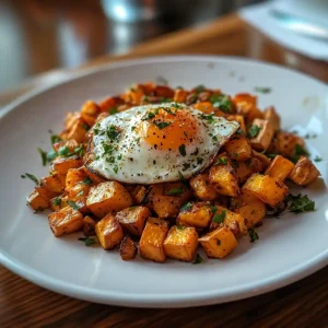 Sweet Potato Hash with Eggs
