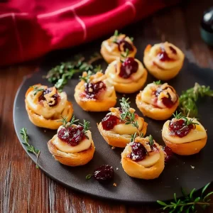 Cranberry Brie Bites