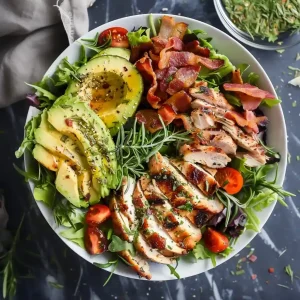 rosemary chicken bacon avocado salad