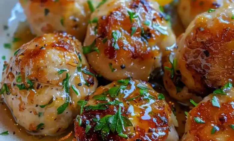 Fast & Straightforward Rooster Piccata Meatballs Fast & Straightforward Rooster Piccata Meatballs