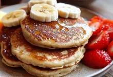 3 Ingredient Banana Oatmeal Pancakes Recipe