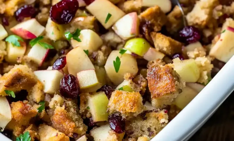 Apple Cranberry Stuffing Recipe