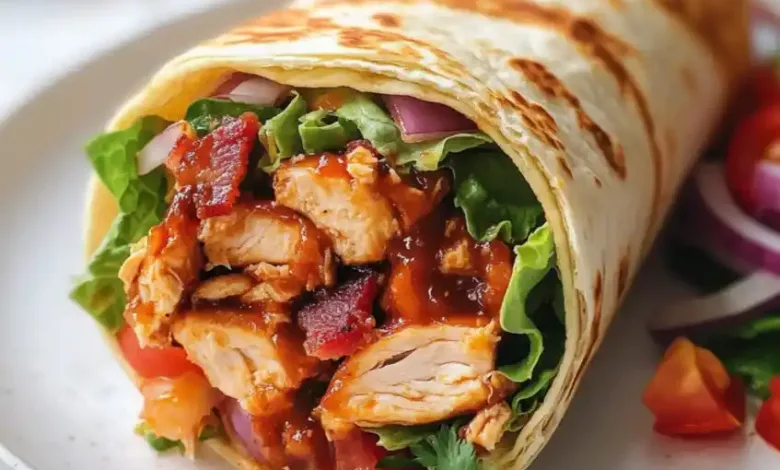 BBQ Ranch Hen Wrap Recipe (20-Minutes) BBQ Ranch Hen Wrap Recipe (20-Minutes)