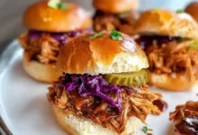 BBQ Pulled Chicken Sliders – Easy & Juicy