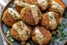 Baked Falafel with Tahini Sauce Recipe
