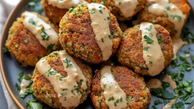 Baked Falafel with Tahini Sauce Recipe