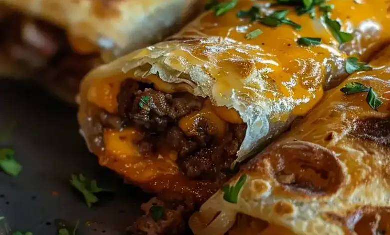 Cheeseburger Egg Rolls Recipe Cheeseburger Egg Rolls Recipe