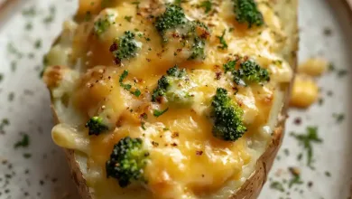 Tacky Broccoli Baked Potatoes
