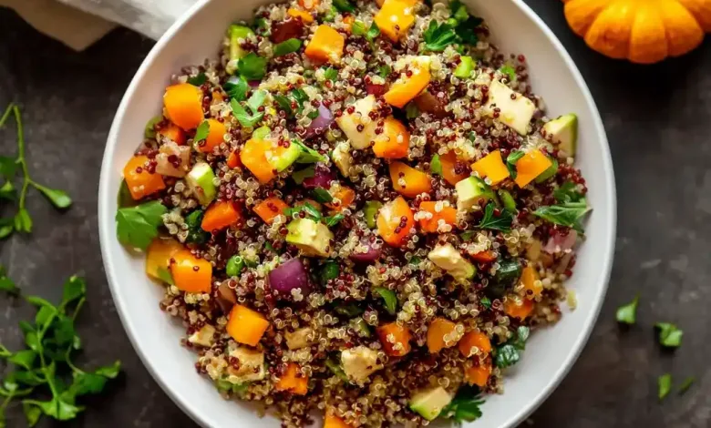 Cozy Fall Harvest Quinoa Salad
