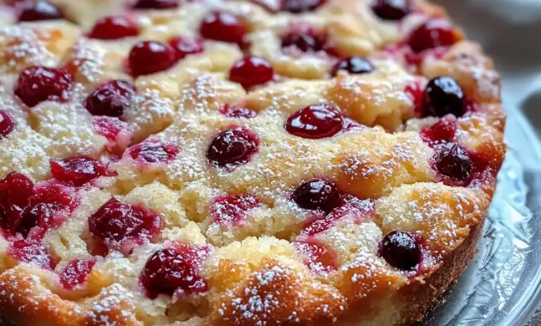 Cranberry Orange Breakfast Cake Recipe