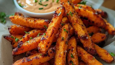 Crispy Oven Baked Candy Potato Fries