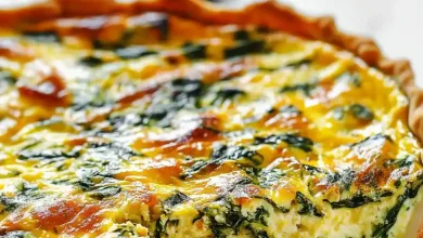 Delicious Crustless Spinach Quiche Recipe