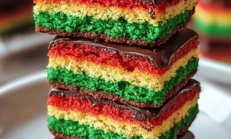 Delicious Italian Rainbow Cookies