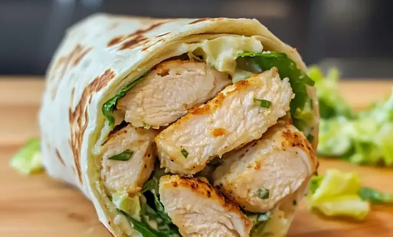 Straightforward Hen Caesar Salad Wrap Recipe Straightforward Hen Caesar Salad Wrap Recipe
