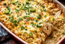 Easy Green Chile Chicken and Rice Casserole (40-Minutes)
