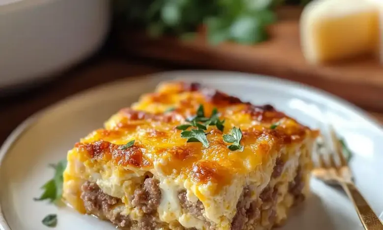 Easy Sausage and Egg Casserole Easy Sausage and Egg Casserole