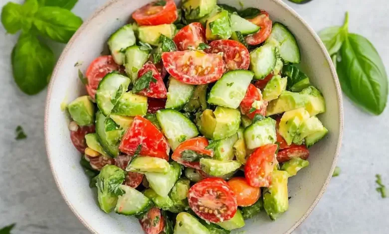 Fresh Cucumber Tomato Avocado Salad Fresh Cucumber Tomato Avocado Salad