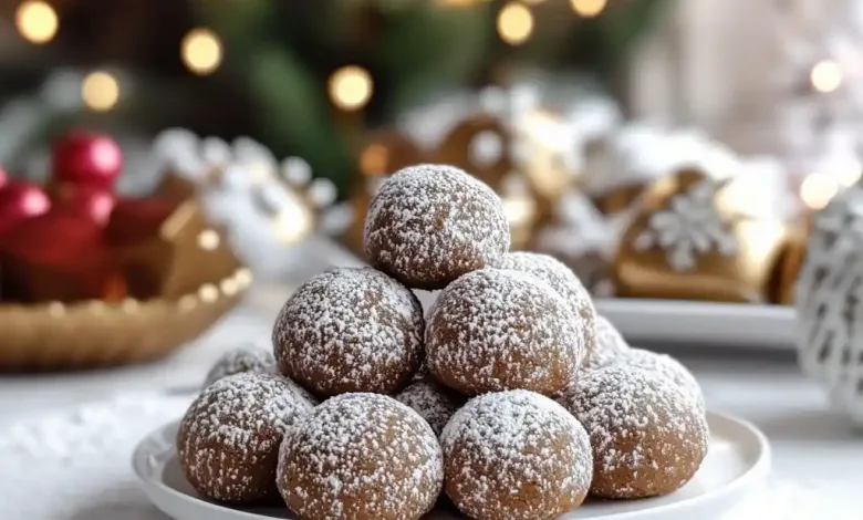 Gingerbread Snowball Cookies Recipe