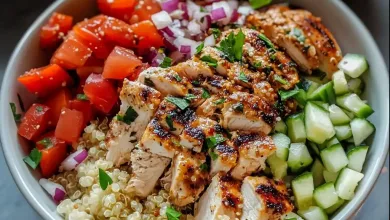 Greek Chicken Quinoa Bowl (Healthy & Flavorful)