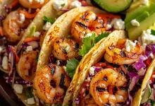 Grilled Shrimp Tacos with Cabbage Slaw (30-Minutes)