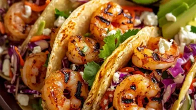 Grilled Shrimp Tacos with Cabbage Slaw (30-Minutes)
