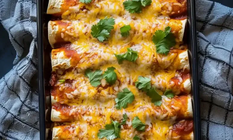 Ground Turkey Black Bean Enchiladas (40-Minutes)