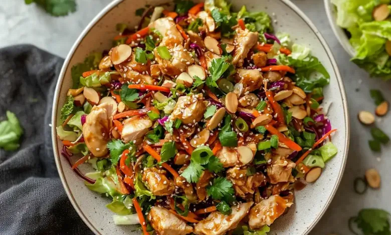 Healthy Asian Chicken Crunch Salad Healthy Asian Chicken Crunch Salad
