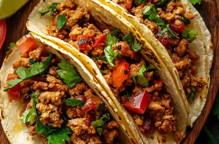 Healthy Ground Turkey Tacos