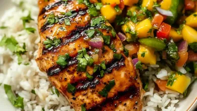 Honey Lime Hen with Mango Salsa
