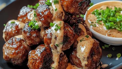 Korean BBQ Meatballs with Spicy Mayo Dip