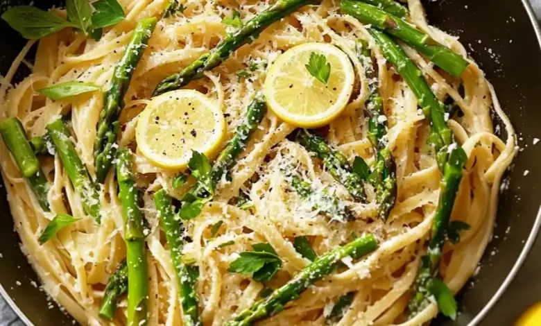 Lemon Asparagus Pasta (30-Minutes)