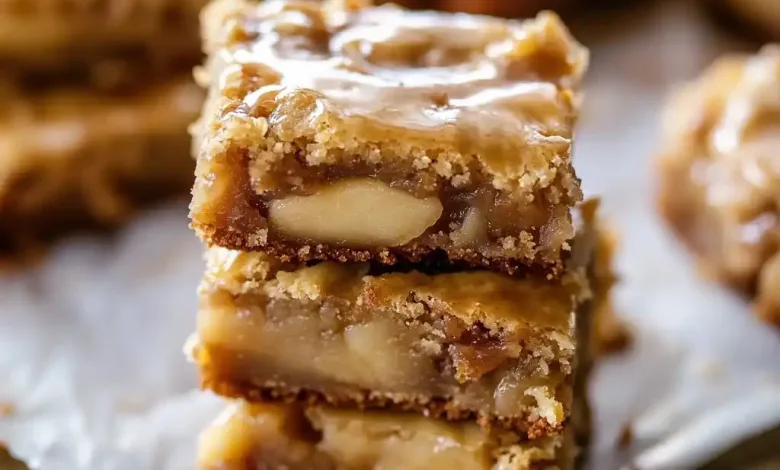 Maple Glazed Apple Blondies Maple Glazed Apple Blondies