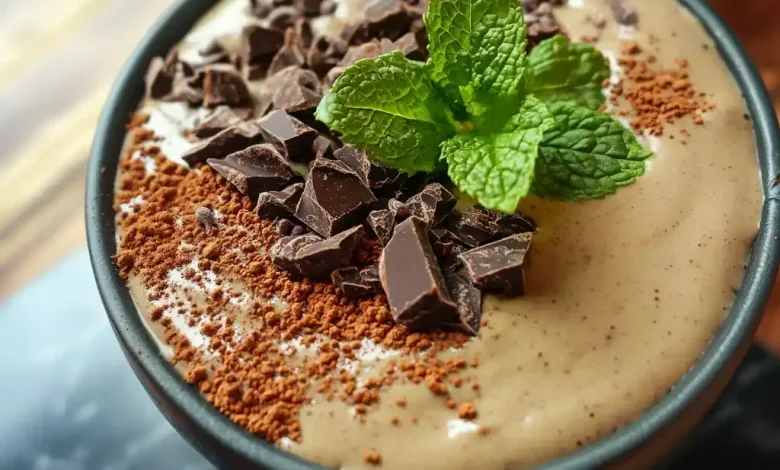 Mint Chocolate Smoothie Bowl Recipe