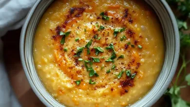 One Pot Creamy Carrot Lentil Soup
