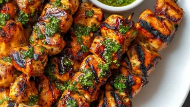 Peruvian Grilled Rooster Skewers