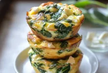 Quick & Healthy Egg Muffins with Spinach and Feta