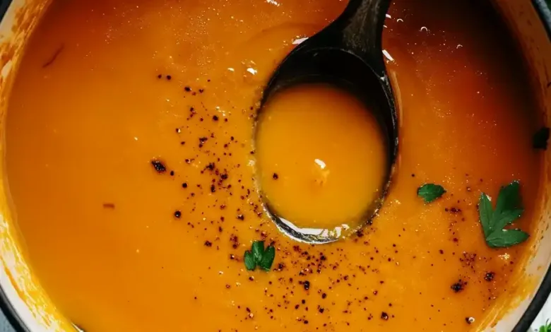 Spiced Carrot and Apple Soup