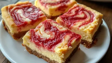 Strawberry Lemon Cheesecake Bars