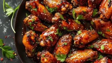 Candy and Spicy Hen Wings