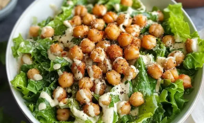 Vegan Caesar Salad with Chickpeas Vegan Caesar Salad with Chickpeas