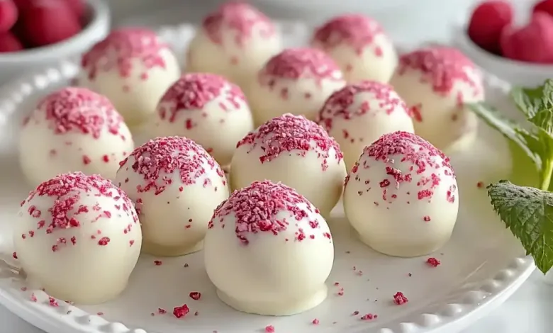 White Chocolate Raspberry Truffles Recipe