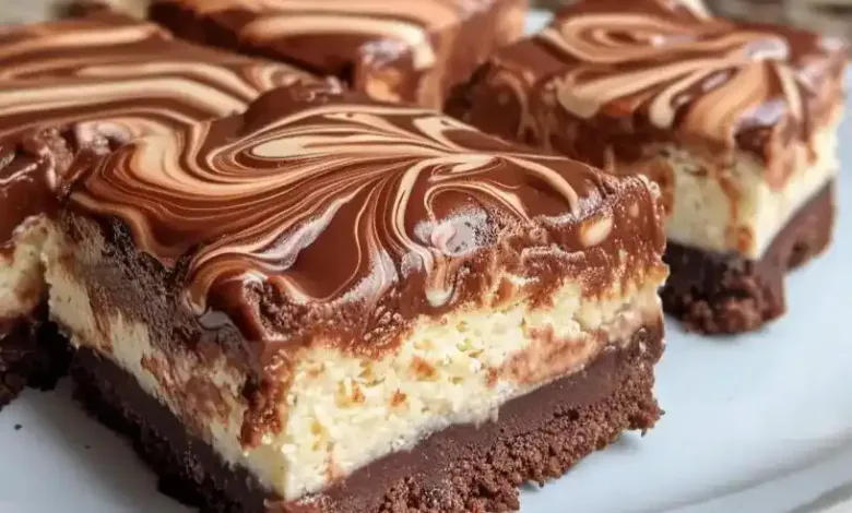 Nutella Cheesecake Bars