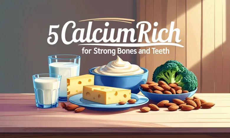 5 calcium-rich foods for strong bones and teeth 5 calcium-rich foods for strong bones and teeth