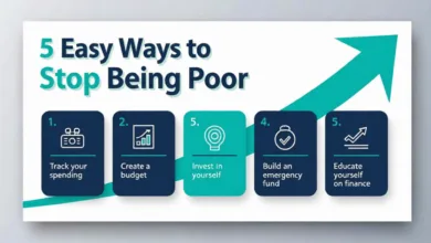 5 Easy Ways to Stop Being Poor 5 Easy Ways to Stop Being Poor