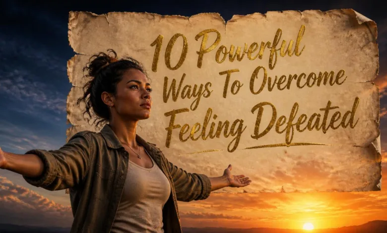 10 Powerful Ways To Overcome Feeling Defeated